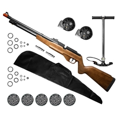 CARABINA AIRGUN PCP G850M 5,5MM QGK+CAPA+5 CHUMBINHOS+BOMBA