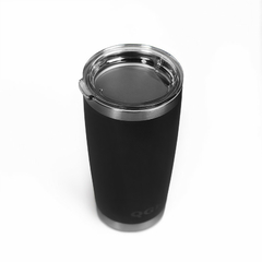 COPO TÉRMICO TUMBLER 20 OZ 591 ML QGK PRETO COM TAMPA na internet