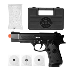 PISTOLA AIRSOFT SPRING FULLMETAL SP92T 6MM+CASE+1000BBS+ALVO