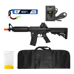 RIFLE AIRSOFT AEG M4A1 FM-04 6MM +CAPA+BATERIA+RECARREGA+BBS