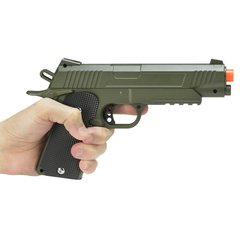 PISTOLA DE AIRSOFT SPRING 1911 G.38G GREEN FULL METAL 6MM - GALAXY - QG Airsoft | A Maior Loja de Airsoft do Brasil | Tudo para Airsoft