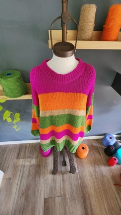 Sweater JALALLA camel/ magenta/naranja/ verde menta - comprar online