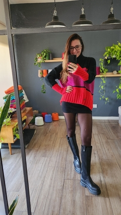 Imagen de sweater AMARA (rojo, ciruela, negro)