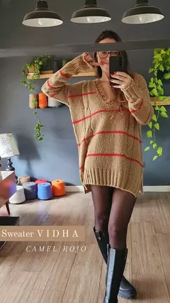 sweater V I D H A Camel - Pura Vida Sweaters