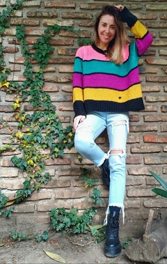 Sweater JEDI negro/mostaza/violet/verde/rosafluo en internet