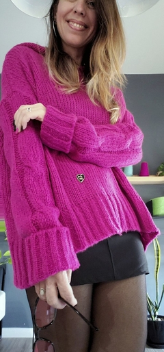 Sweater buzo CÚSPIDE fuxia - Pura Vida Sweaters