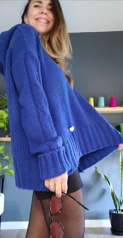 Sweater buzo CÚSPIDE Azul marino - tienda online