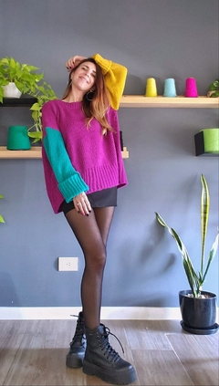 sweater ALQUIMIA obispo/verde/mostaza - comprar online