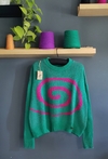 Sweater EXPANSIÓN Verde/fuxia