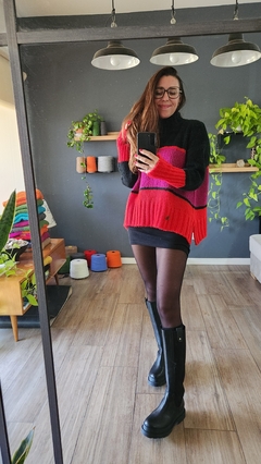 sweater AMARA (rojo, ciruela, negro) - tienda online