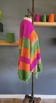 Sweater JALALLA camel/ magenta/naranja/ verde menta