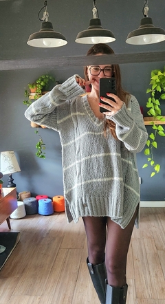 sweater V I D H A Gris melange en internet