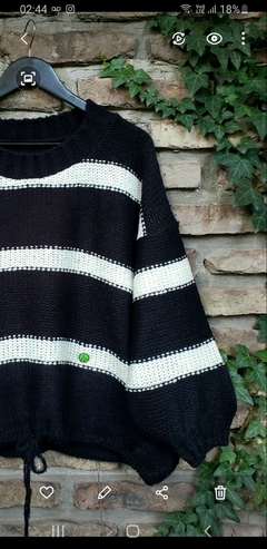 sweater WATERMELON Negro/natural - Pura Vida Sweaters