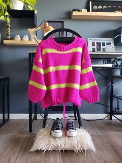 Sweater WATERMELON Magenta/manzana - tienda online