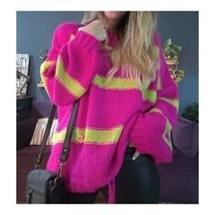 Sweater WATERMELON Magenta/manzana en internet