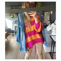 sweater SUGAR magenta/naranja - tienda online