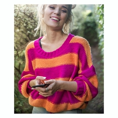 sweater SUGAR magenta/naranja - comprar online