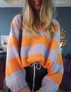 Sweater SUGAR naranja/ lila