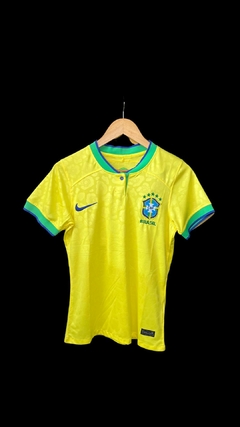 CAMISA FEMININA BRASIL COPA DO MUNDO 22