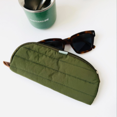 funda para lentes verde militar