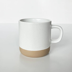 Mug cerámica bicolor - Blanca