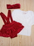 CONJUNTO MONIK BEBÊ VELUDO VERMELHO LC0124 na internet