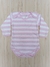 BODY BEBÊ FEM M/L LISTRADO - ROSA CLARO BB0156D