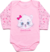 BODY BEBÊ FEM M/L BORDADO CAT LOVE-ROSA CLARO BB3016B