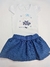 CONJUNTO BODY+SAIA BEBÊ MENINA LE BHUÁ LB324A - comprar online