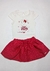 CONJUNTO BODY+SAIA BEBÊ MENINA LE BHUÁ LB324B - comprar online