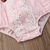 ROMPER JARDINEIRA LUXO BRANCO/ROSA BEBÊ MENINA LC0053 - loja online