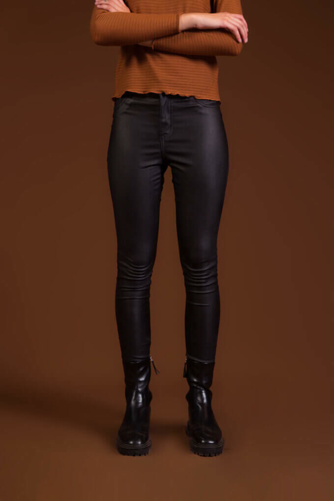 Pantalon discount engomado marron