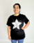 Remeron Largo Estampado Negro (0022) - comprar online