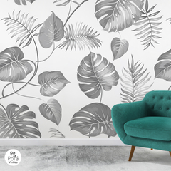 MURAL - TROPICAL GRIS