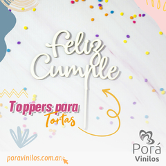 Toppers para Tortas - 10 Unidades