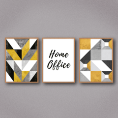 Conjunto Geometric Home Office - Art Telas Molduras