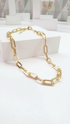 Colar Chocker no ELO CARTIER, banho ouro 18K.