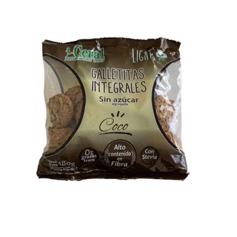 Galletitas integrales sin azúcar sabor coco CERAL