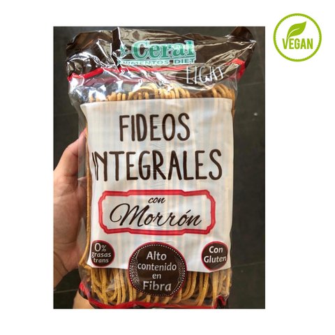 Fideos integrales con morrón light CERAL