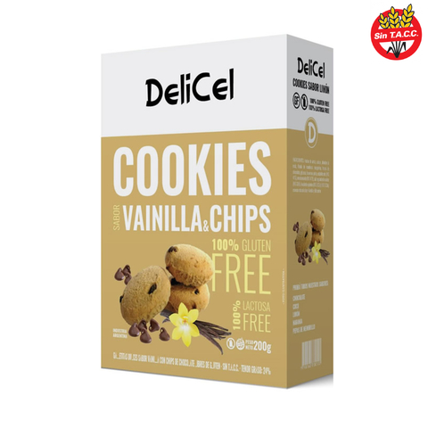 Galletitas de Vainilla y Chips x 200gr DELICEL