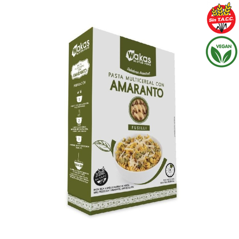 Pasta multicereal con Amaranto x 250gr WAKAS