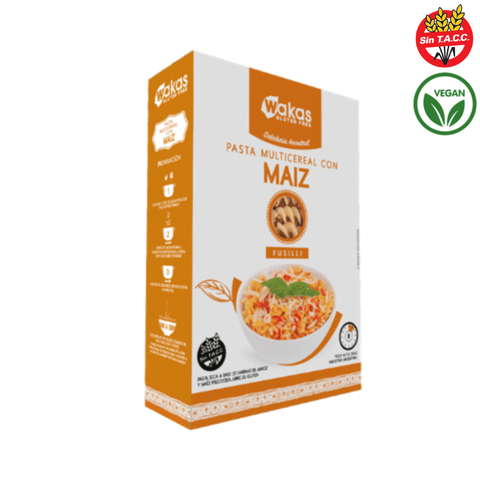 Pasta mulicereal con Maíz x 250gr WAKAS