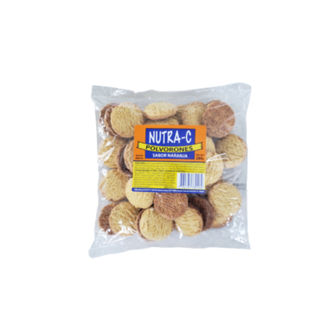 Polvorones sabor naranja x 280 gr NUTRA-C