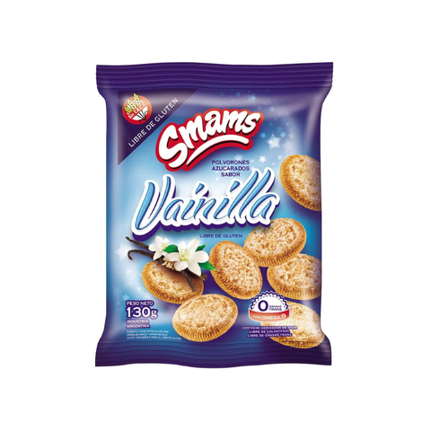 Polvorones de vainilla sin azucar x 130gr SMAMS