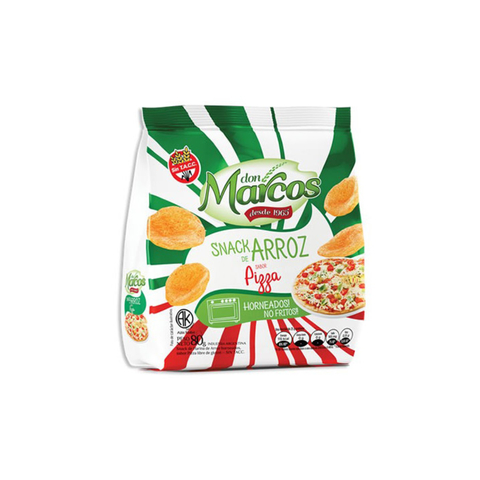 Snack de arroz sabor pizza x 80gr DON MARCOS