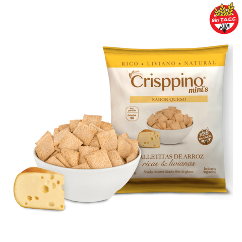 Snack de arroz sabor queso CRISPPINO