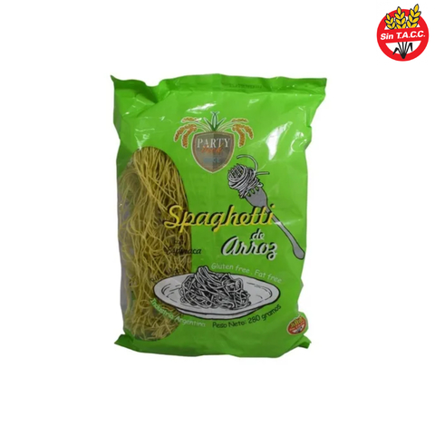 Spaghetti de Arroz con Espinaca x 280gr PARTY BECK RICE