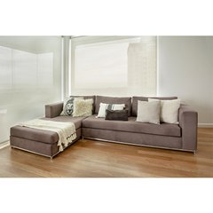 Sofa rinconero MILANO c/ zócalo metálico