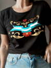 REMERA FILETEADO NEGRA