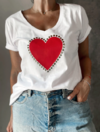 REMERA CORAZON TACHAS